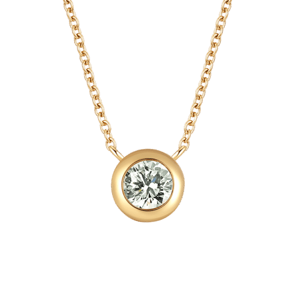 Bezel necklace 0.2ct - Image 5