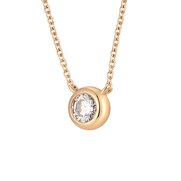 Bezel necklace 0.2ct - Image 3