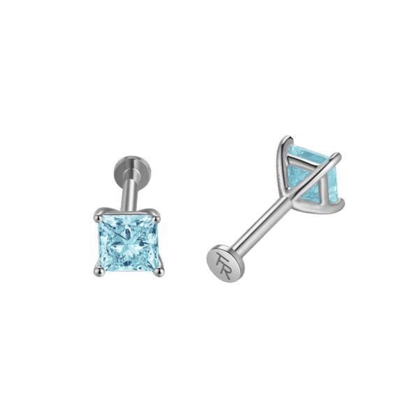 Princess flatback earrings - Image 6