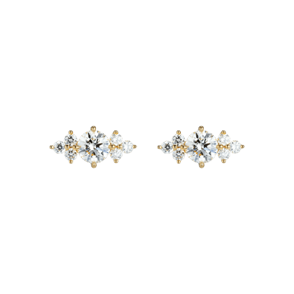 Round brilliant joy earrings