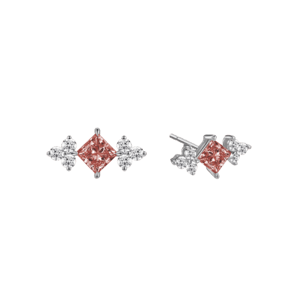 Princess pink joy earrings - Image 2
