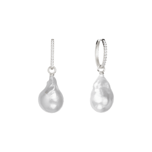 Embrasé pearl hoop earrings - Image 3