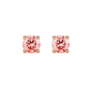 Luna pink diamond solitaire earrings 0.4ct