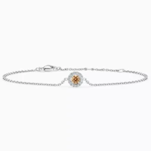 Aura Fancy Brown Round Brilliant Diamond Bracelet