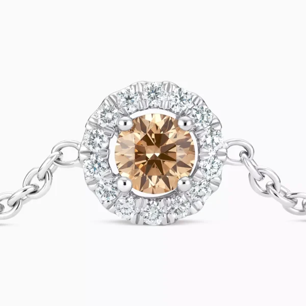 Aura Fancy Brown Round Brilliant Diamond Bracelet - Image 2
