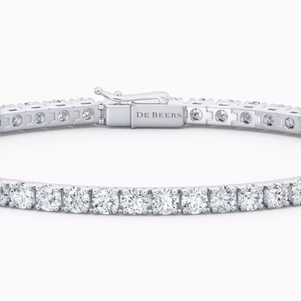 DB Classic Eternity Line Round Brilliant Diamond Bracelet - Image 2