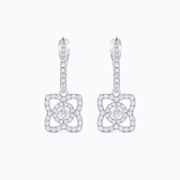 Enchanted Lotus Sleepers in White Gold