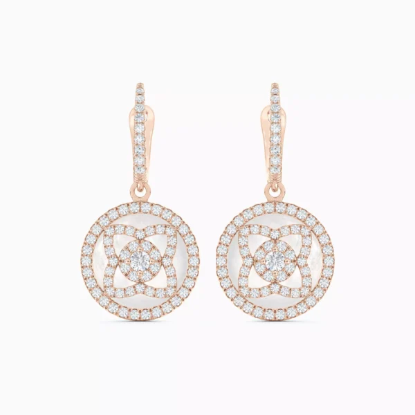 Enchanted Lotus Sleepers in Rose Gold and Mother-of-Pearl