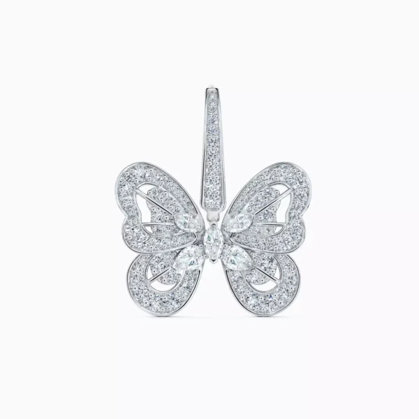 Portraits of Nature Butterfly Earrings in White Gold - Image 2
