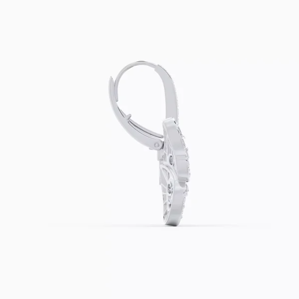 Portraits of Nature Butterfly Earrings in White Gold - Image 3