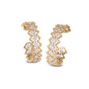 ROMBI EARRINGS IN YELLOW AND WHITE GOLD WITH DIAMONDS$5000