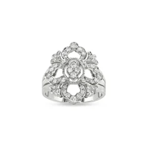 OPERA FULL PAVE' WHITE GOLD RING