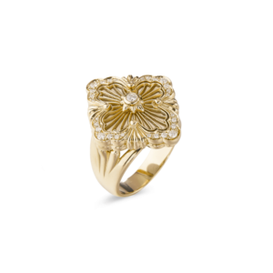 OPERA TULLE YELLOW GOLD SET RING WITH MOTHER OF PEARL