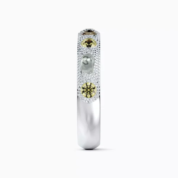 Talisman Small Band in White Gold - Image 3