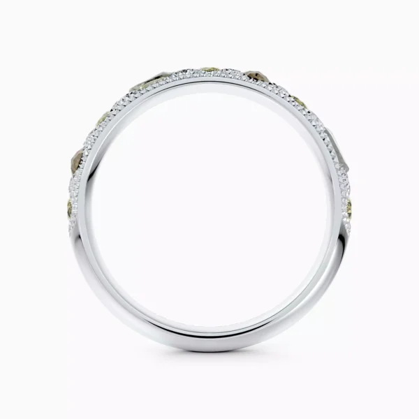 Talisman Small Band in White Gold - Image 4