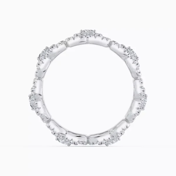 Enchanted Lotus Band in White Gold - Image 3