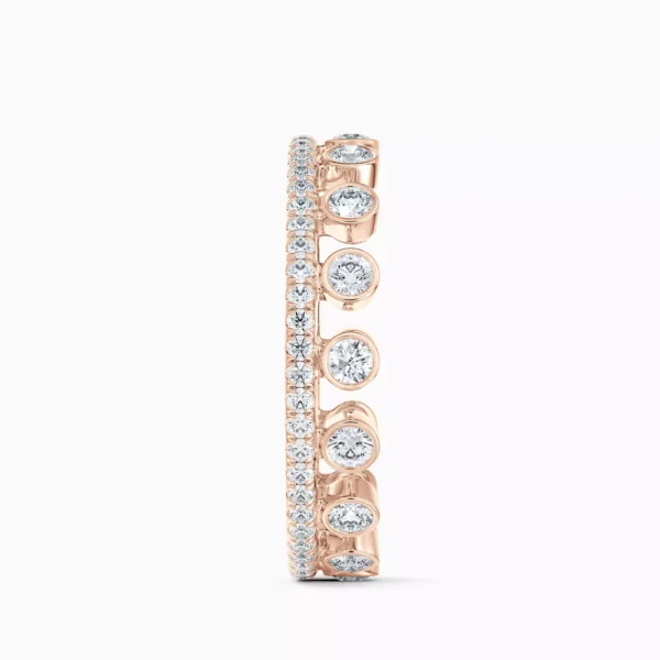 Dewdrop Pavé Ring in Rose Gold - Image 3