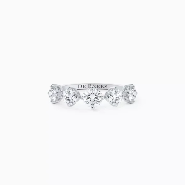 Arpeggia One Row Ring in White Gold - Image 2