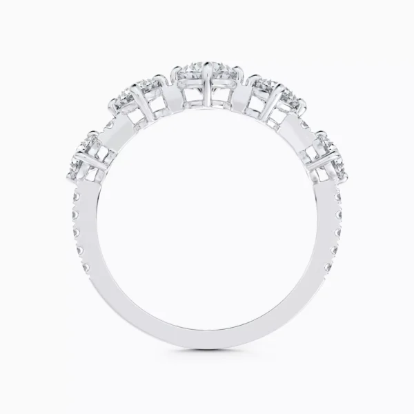 Arpeggia One Row Ring in White Gold - Image 3