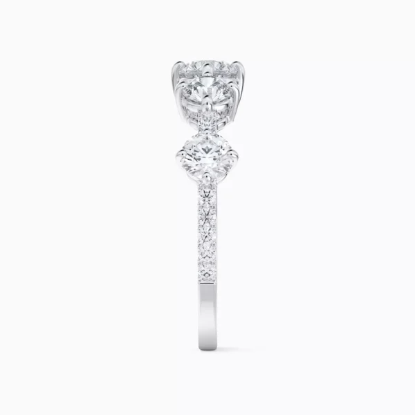 Arpeggia One Row Ring in White Gold - Image 4