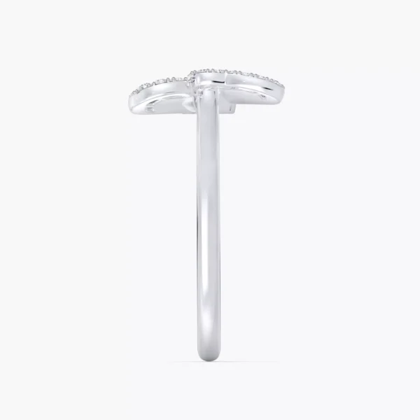 Portraits of Nature Butterfly Ring in White Gold - Image 3