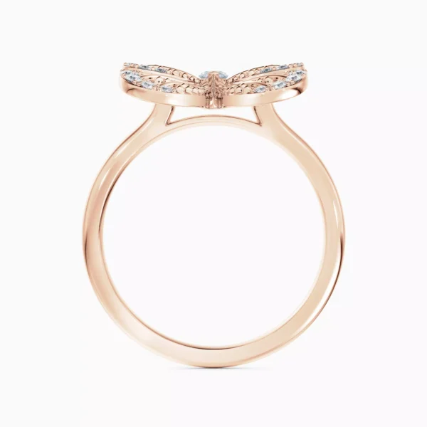 Portraits of Nature Butterfly Ring in Rose Gold - Image 3