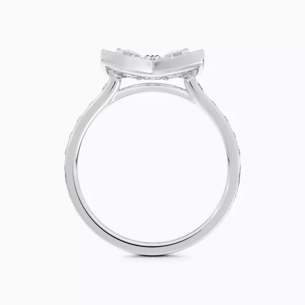 Enchanted Lotus ring in white gold - Image 4
