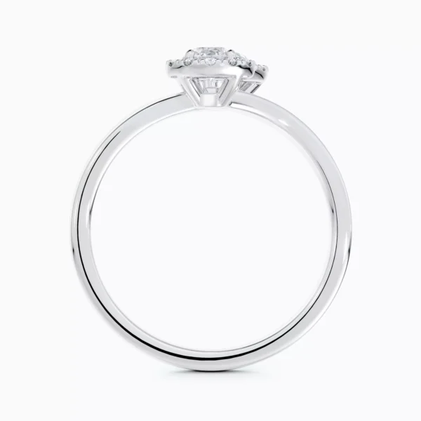 Aura Toi & Moi Pear-Shaped and Round Brilliant Diamond Ring - Image 4