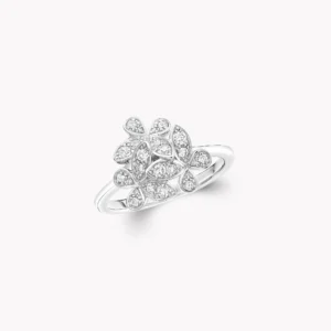 Triple Pavé Butterfly Diamond Mini Ring