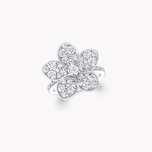 Wild Flower Large Pavé Diamond Ring