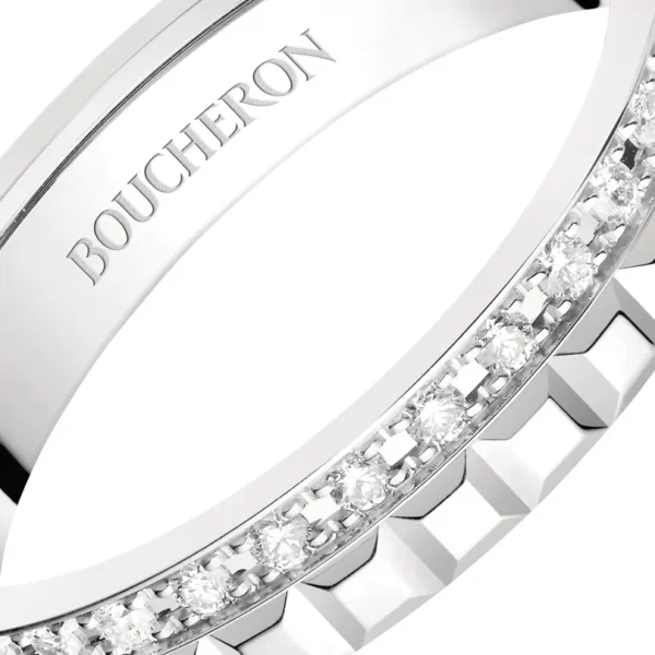 Quatre Radiant Edition Clou de Paris Wedding Band - Image 3
